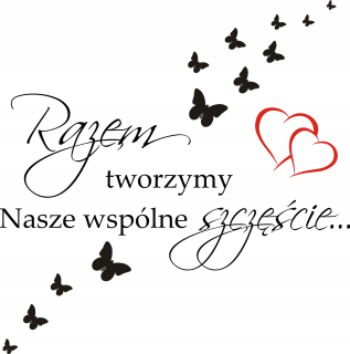 Nápis na nálepke na stenu Spolu... 281 viacfarebná
